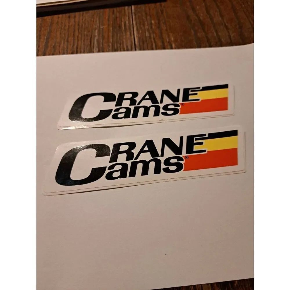 Vintage RareβOriginal 70s Lot 2 Crane Cams Hot Rat Rod Race Car Decals Stickers